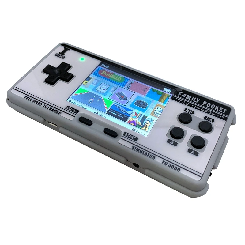 NEW IPS FC3000 V2 Retro Console Color IPS Screen Game Classic Handheld Video Game Console Built in 5000 Games 10 Simulator