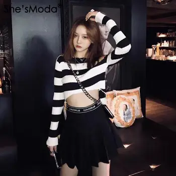 

She'sModa Letter Pleated Preppy Style A-Line Suit Fabric Spring Summer Women's Mini Skirt