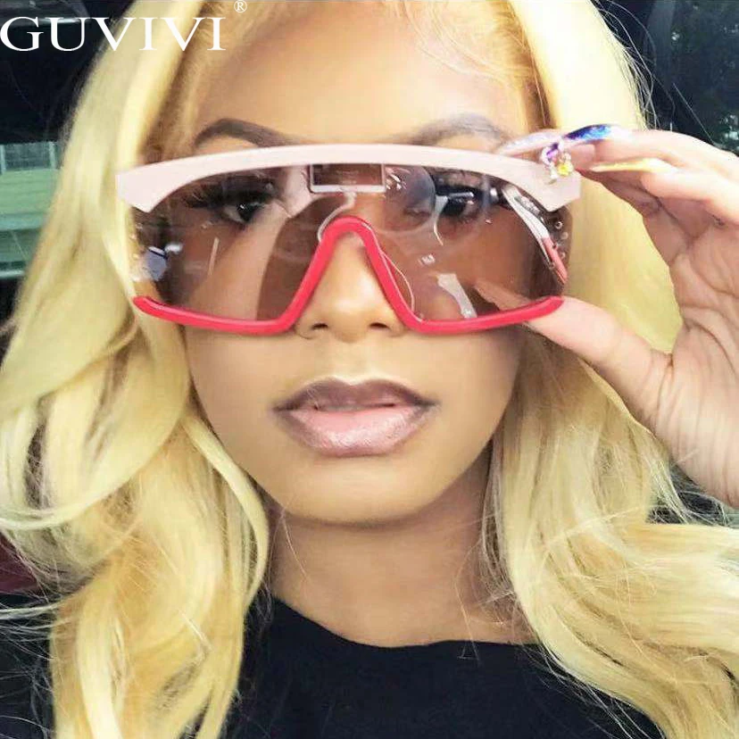 Новинка, Sqaure, очки для глаз, солнцезащитные очки, мужские, женские, большие очки, роскошный бренд, модные, цельные, цветные, солнцезащитные очки, оттенки, UV400