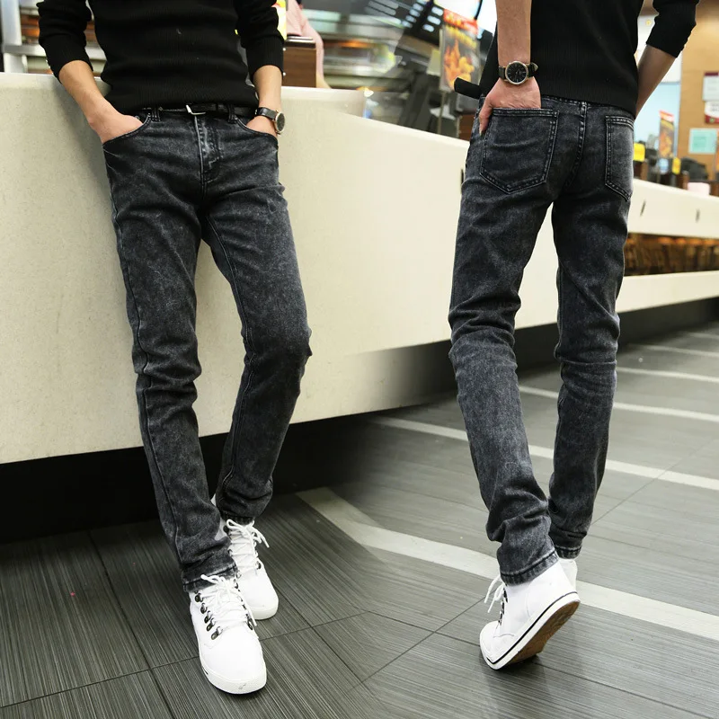 

Supply of Goods Snow Gray Cowboy Run the Amount of Activity-Men's Cowboy Skinny Slim-Fit Pants