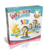 Jogo de matemática educacional do equilíbrio do macaco para as crianças aprenderem números de contagem e matemática básica, brinquedo de aprendizagem da haste de 65 peças