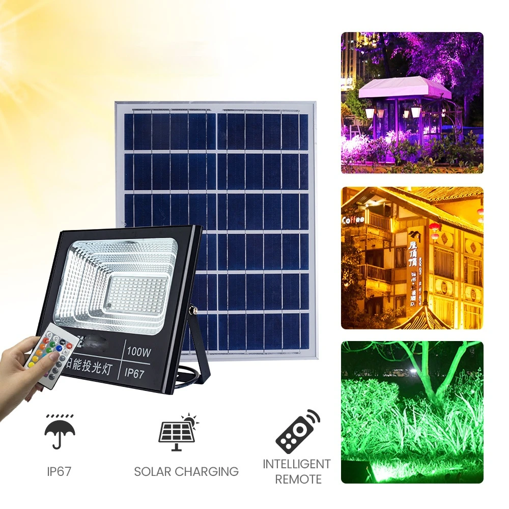 Solar rgb flood light clearance