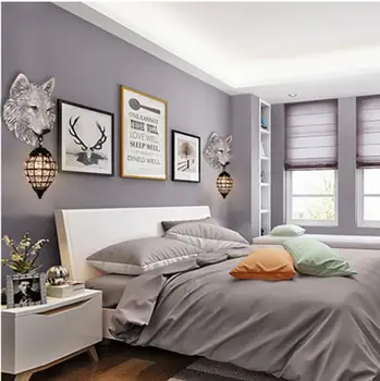 

modern nordic resin wolf wall lamp creative LED animal lamp fixture for living room loft industrial lamp cafe room bar lamp E27