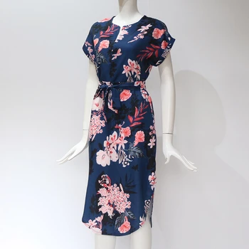 

Floral Dress Women Summer Beach Dress Maxi Floral Print Ladies Dresses Plus Size Dresses Elegant Women Sundress Clothes