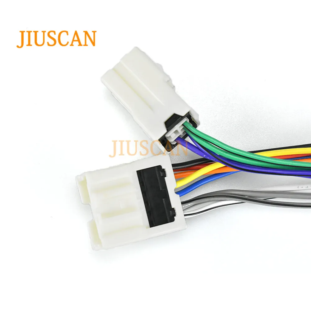 JIUSCAN 12-020 ISO радио адаптер для NISSAN 2003+(выберите модели) жгут проводов разъем свинцовый ткацкий станок кабель штекер Адаптер стерео