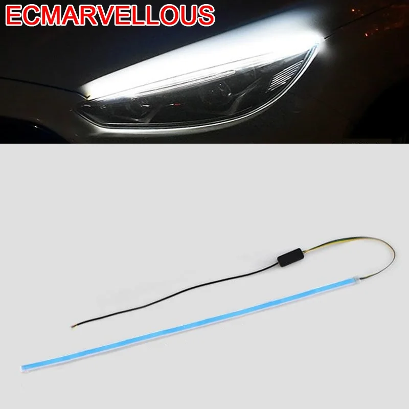 Para Auto Lighting Barra Coche Accessories Luces Iluminaciones Led Car Light Headlight Daytime Running Universal Signal Lamp | Автомобили