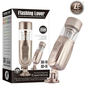 Automatic Piston Telescopic Male Masturbator Cup Sex Machine Vagina Real Pussy Sucking Vibrator Sex Toys for Men  Masterbator