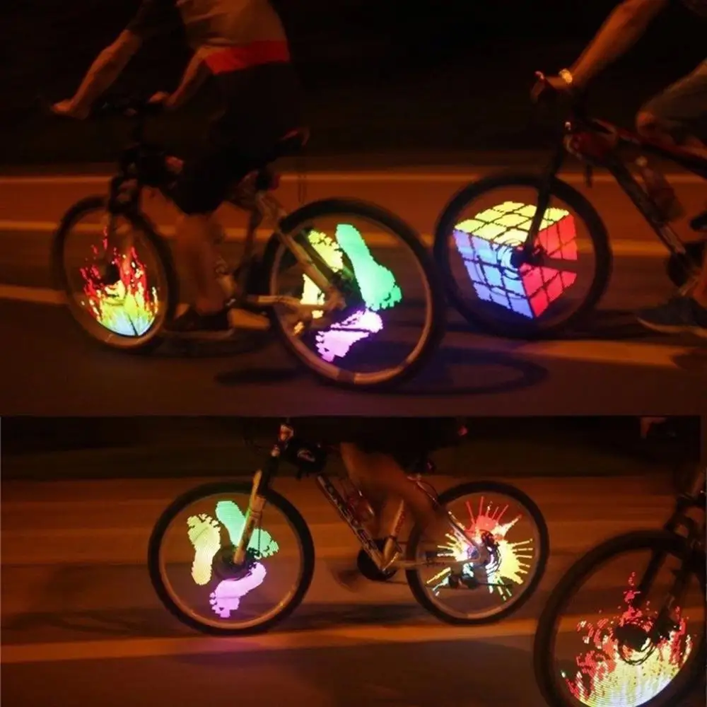 Bike Accessories 3D Bicycle Spoke LED Lights Illuminate the Streets Fancy LED Colorful Bike Wheels Light bicycle parts bike accessories