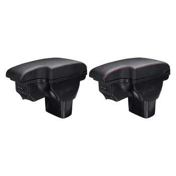 

For Nissan Juke 2010-2015 Car Armrest Box Center Console Storage Box Container with USB Ports 2011 2012 2013 2014
