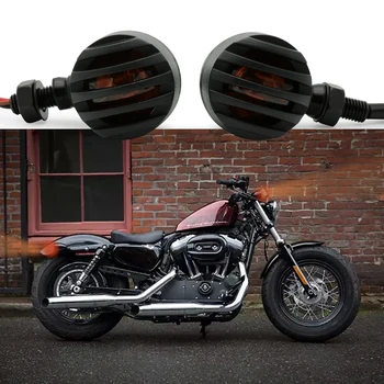 

2x Black Bullet Motorcycle Turn Signal Indicator Lamp Light Moto Blinker Light For Harley Honda Fatboy Chopper Bobber Suzuki