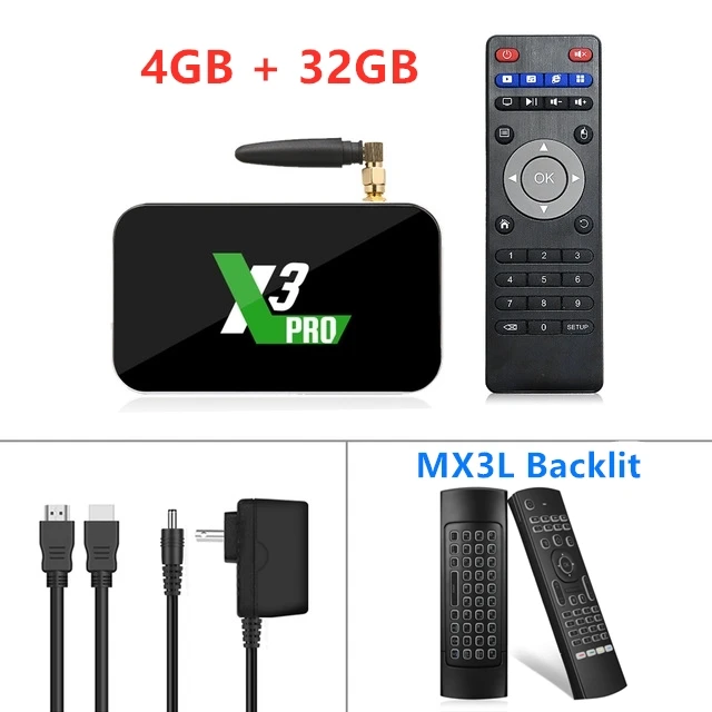 Android 9,0 Ugoos X3 Pro tv Box ram 4 Гб rom 32 ГБ Ugoos X3 Cube Amlogic S905X3 2,4G 5G WiFi 1000M 4K Ugoos X3 Cube X3 Pro Youtube - Цвет: X3 Pro 4G 32G MX3L
