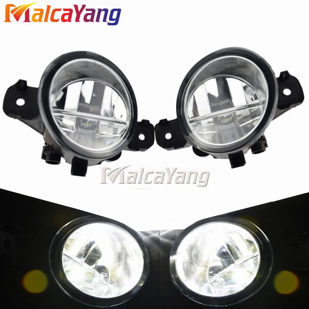

2x Right + Left Fog Lamp Assembly LED & Halogen Fog Light For Nissan Qashqai +2 (J10, JJ10) 2007-2012 DRL Daytime Running Light