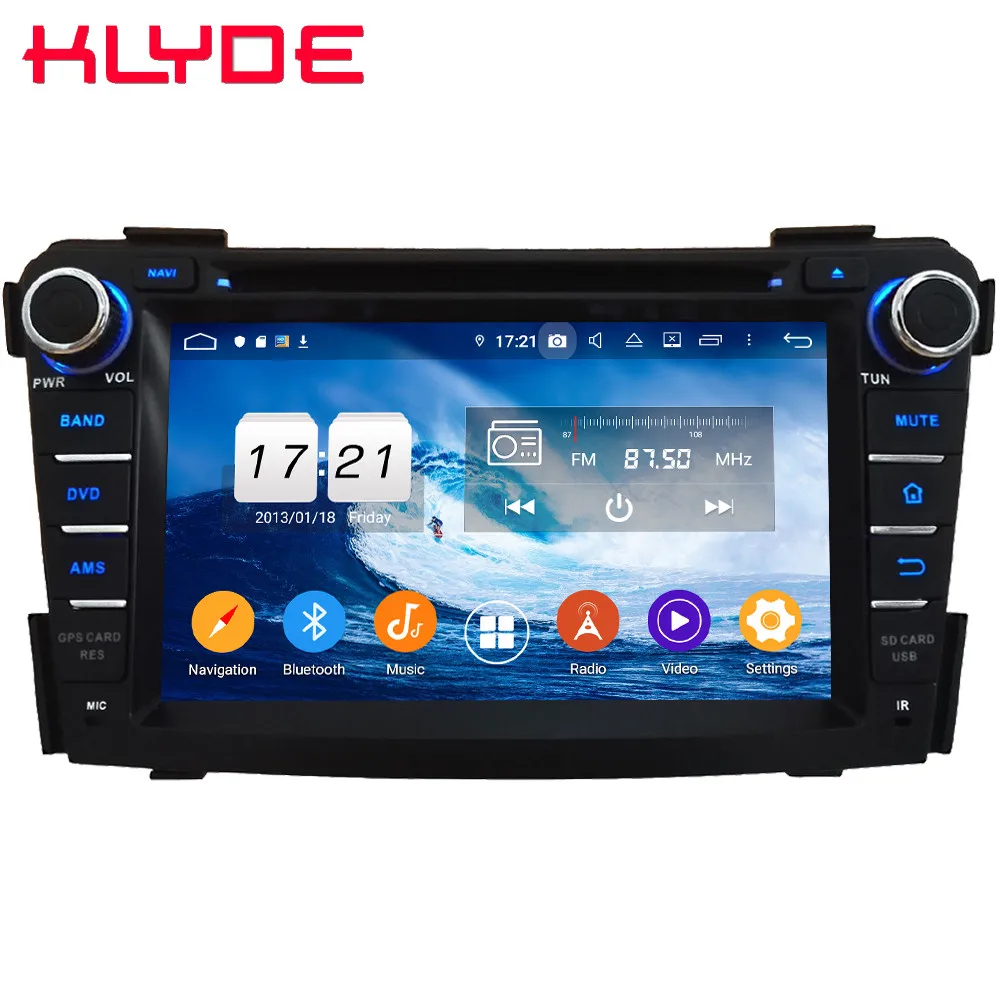 Klyde 4G wifi Android 9,0 Восьмиядерный 4 Гб ОЗУ 64 Гб ПЗУ DSP BT RDS автомобильный DVD мультимедийный плеер Радио стерео для hyundai I40 2011