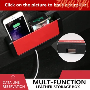 

Car Organizer Container Phone Holder Stand Car Storage Box FOR Porsche Cayenne Macan 911Boxster Cayman Panamera Plastic