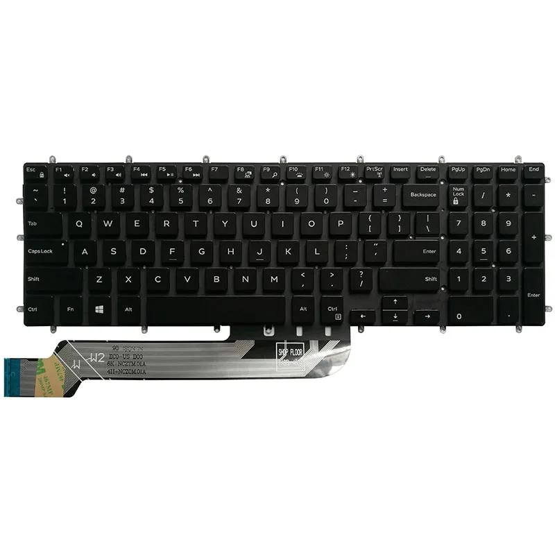 100% новая клавиатура для ноутбука США DELL INSPIRON 15 5565 5567 с подставкой рук верхняя