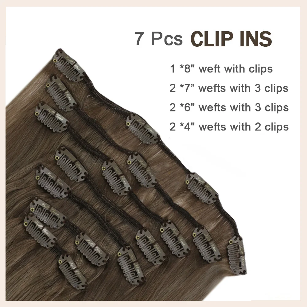 Полностью Сияющие волосы на заколках для наращивания Balayage цвет Омбре 50 г