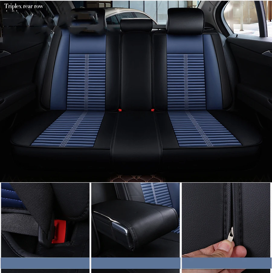 Чехлы для автомобильных сидений из искусственной кожи с полным покрытием для jeep patriot jeep renegade kia carens kia ceed kia