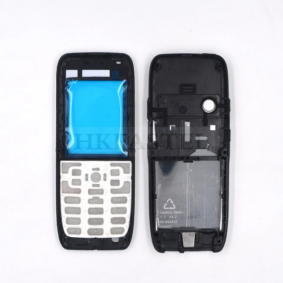 HKFASTEL полный корпус мобильного телефона для Nokia E51 Серебряный чехол с русской Арабской клавиатурой+ инструмент