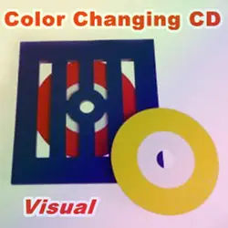 Визуальное изменение цвета CD (стиль рамки)-Волшебные трюки, аксессуары, ментализм, сцена, крупным планом, комедия, игрушки магии, веселье, Cd