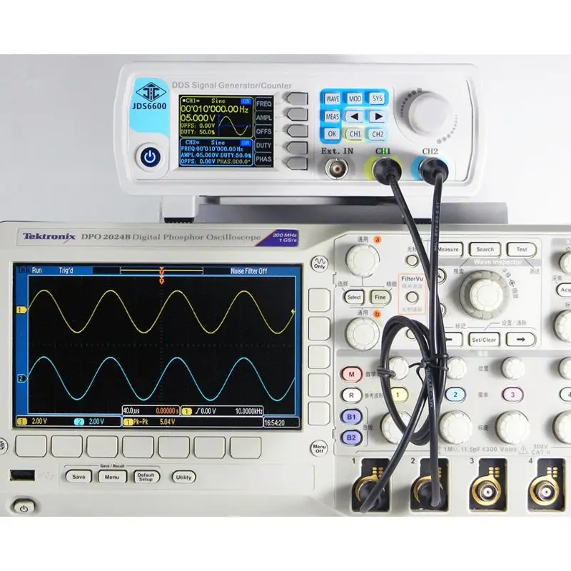

DDS Signal Generator Counter 60MHz Dual-Channel Function Arbitrary Sine Waveform