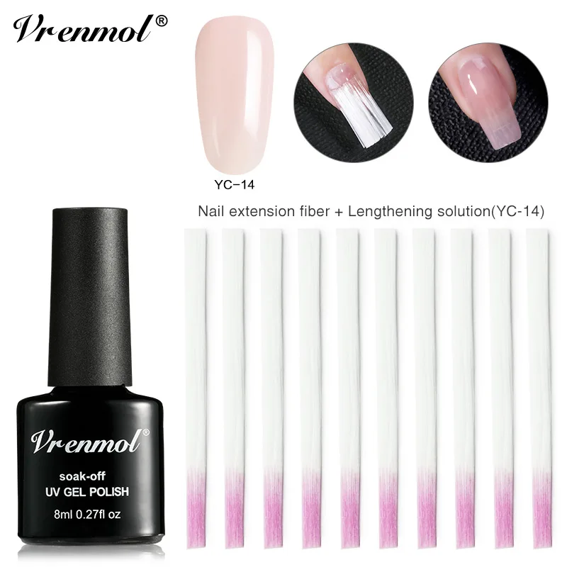 2pcs 1188 Vrenmol полигель для наращивания ногтей УФ-гель для наращивания ногтей натуральный розовый прозрачный Камуфляжный цвет для наращивания ногтей Кристальный гель - Цвет: 2pcs 1188