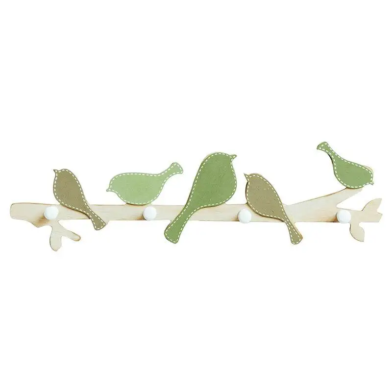 Декоративная настенная вешалка для пальто с птицами в стиле Ins креативная