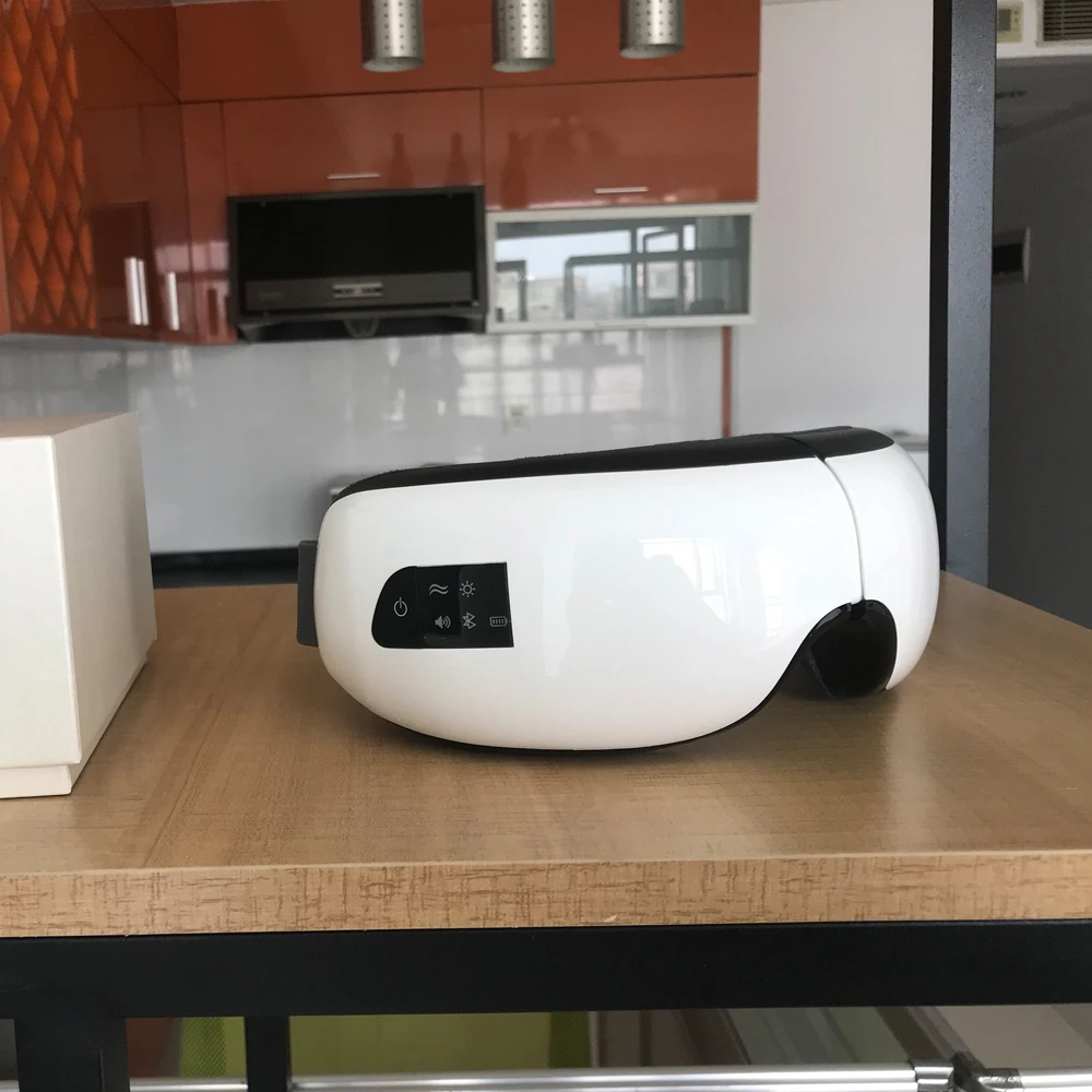 Under eye massager electric breo eye roller massager hot compress therapy 4d smart airbag bluetooth vibration eye care massage21