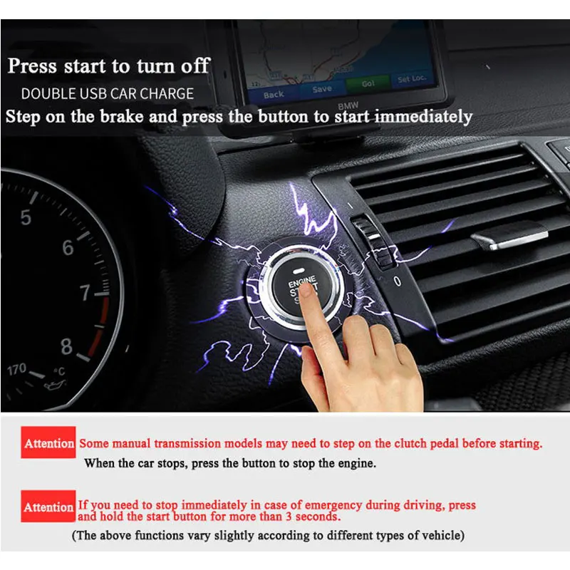 Для 2008 Toyota Tundra дистанционный запуск для автомобиля Автозапуск Автосигнализация PKE Кнопка кнопочный умный ключ дистанционный центральный замок