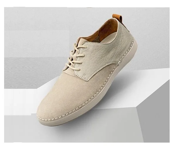 Sand color 39 Xiaomi Youpin Qimian Мужская мода кожа простая повседневная легкая обувь мягкий удобный Воздухопроницаемый резиновая подошва - Цвет: Sand color 39