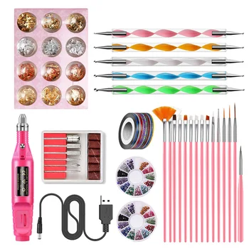 

Manicure set Electric Nail Drill Machine Set Nail Polisher Painting Pen Point Pen Foil Nail Decoration Nail Art Manicure Tools