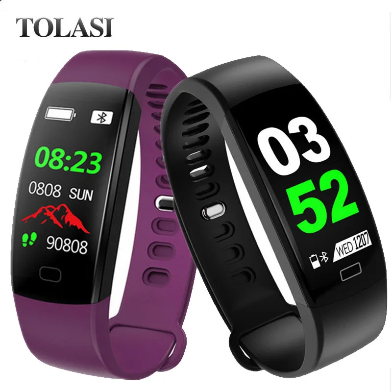 

Smart Bracelet Fitness Tracker Wristband Blood Pressure Heart Rate Monitor With Pedometer Bracelet For Android IOS Reloj Hombre