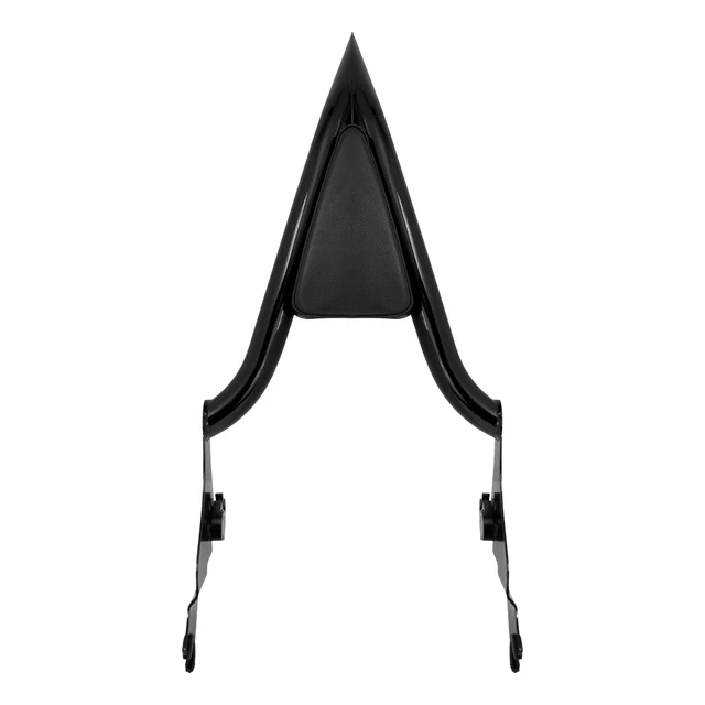 Adjustable Motorcycle Passenger Backrest Pad - PU Leather, Black, For Kawasaki Eliminator 500 2024-2025