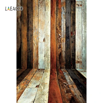 

Laeacco Wooden Boards Fade Floors Strip Portrait Photography Backgrounds Customize Photographic Backdrops Props For Photo Studio