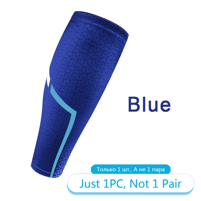 Tcare Sport Compression Calf Sleeves Leg Compression Sock Runners Shin Splint Varicose Vein Calf Pain Relief Calf Guards Running 1 Piece - Blue