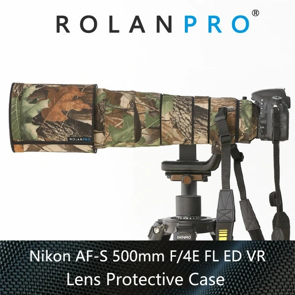 ROLANPRO Waterproof Lens Coat for Nikon AFS 500mm F/4E FL ED VR Lens