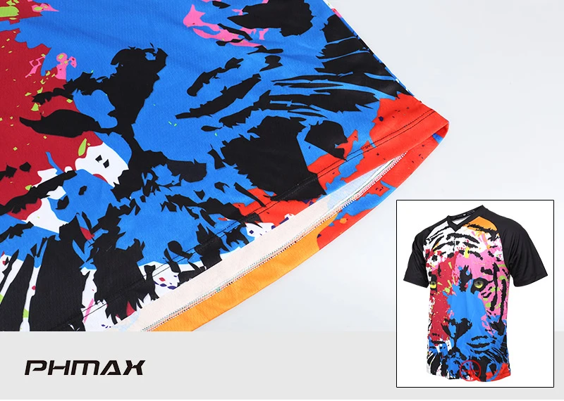 PHMAX майка для мотокросса, велосипедная футболка для езды на мотоцикле, футболка для езды на велосипеде, одежда для езды на горном велосипеде