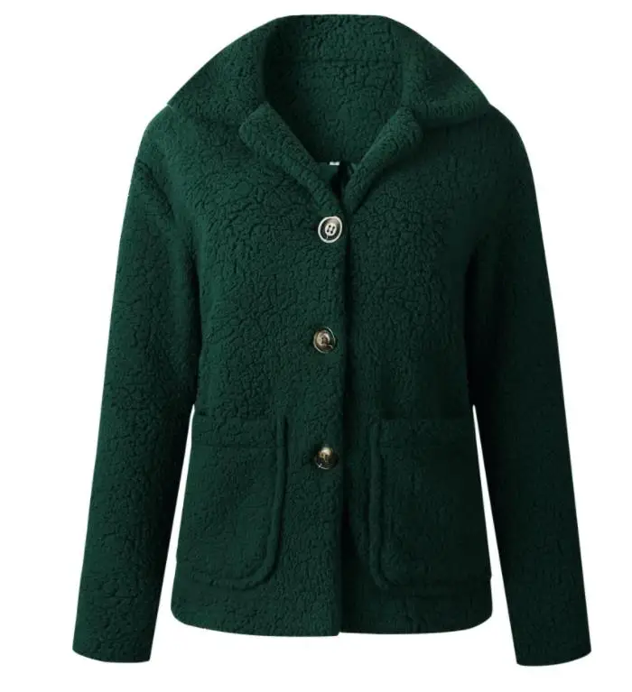 Зимняя куртка из искусственного меха плюшевого медведя Женская модная куртка с капюшоном и открытым стежком женский длинный рукав ворсистый жакет пальто - Цвет: style1