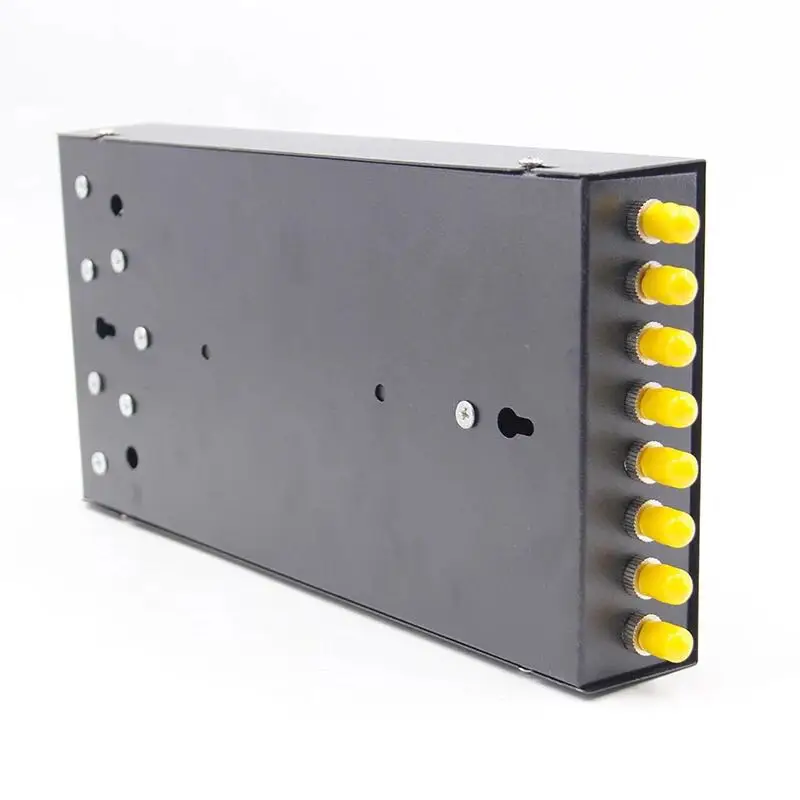 

Fiber optic terminal box 8 core Desktop ST UPC with adapter pigtail 8 Ports