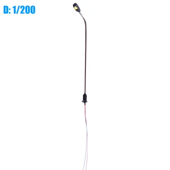 

10pcs DIY Outdoor Yard Landscape Decoration Model LED Street Lamp Game Simulation Railway Train Sandbox Layout 3V
