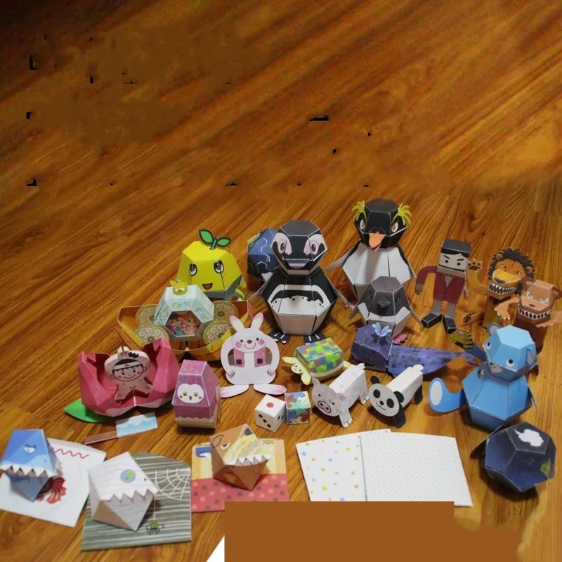 as picture Игрушка в виде птичек-оригами отказов стерео ручной DIY Бумага-cut детская модель динамический пазл творческая 18 шт./компл - Цвет: as picture