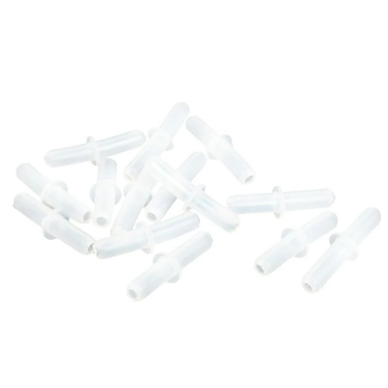 5 5PCS Aquariums Air Valves Plastic T Shape 3-Way 2-Way Connectors Aquarium Air Tube Filter White Straight Connectors