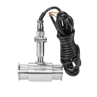 เซ็นเซอร์วัดการไหลของน้ำนมบริสุทธิ์น้ำมันเหลว4-20mA RS485สัญญาณ DN15หนีบ/20/25/32/40/50 3