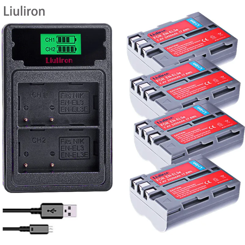 EN-EL3E EN EL3e ENEL3e EL3 EN EL 3E Battery pack For Nikon D300S D300 D100 D200 D700 D70S D70 D80s D80 D90 D50 camera