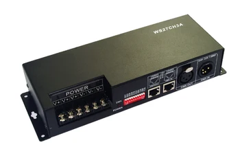 

WS27CH3A 27channel 9group dmx512 led decoder ,controller,LED drive with case,DC12-24V each CH max 3A for led strip light