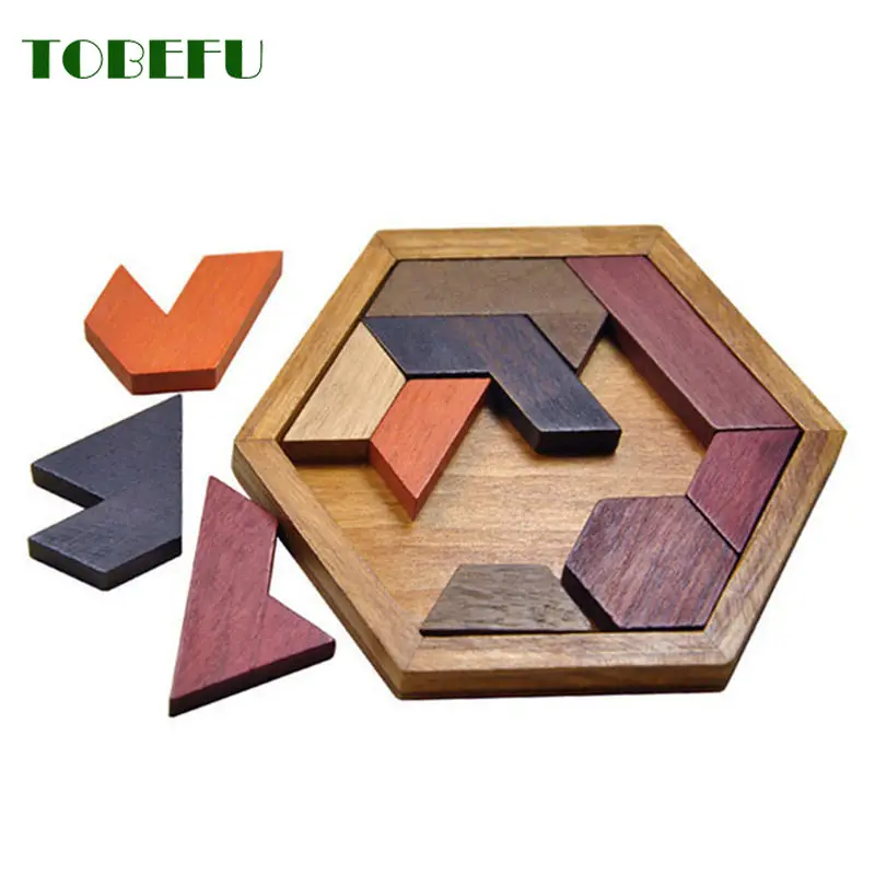 Puzzle di legno di forma geometrica Jigsaw Board bambini rompicapo  giocattoli di legno Non tossici per bambini educativi - AliExpress