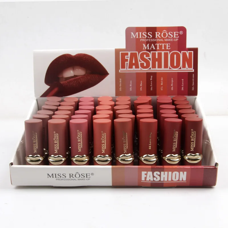 

48PCS/LOT Matte Lipstick Set Waterproof Makeup Lip Matte Lip Stick Cosmetics Sexy Red Lip Tint Nude Lipstick Makeup Matte Batom