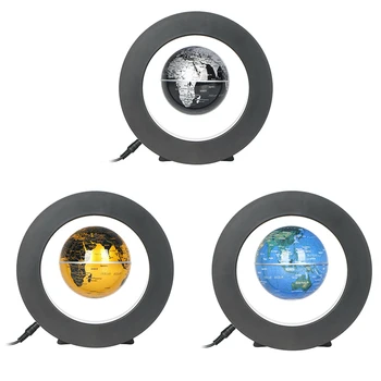 

LED Anti Gravity Floating World Map O Shape Magnetic Levitation Globe Tellurion Children Bedroom Earth Night Lamp