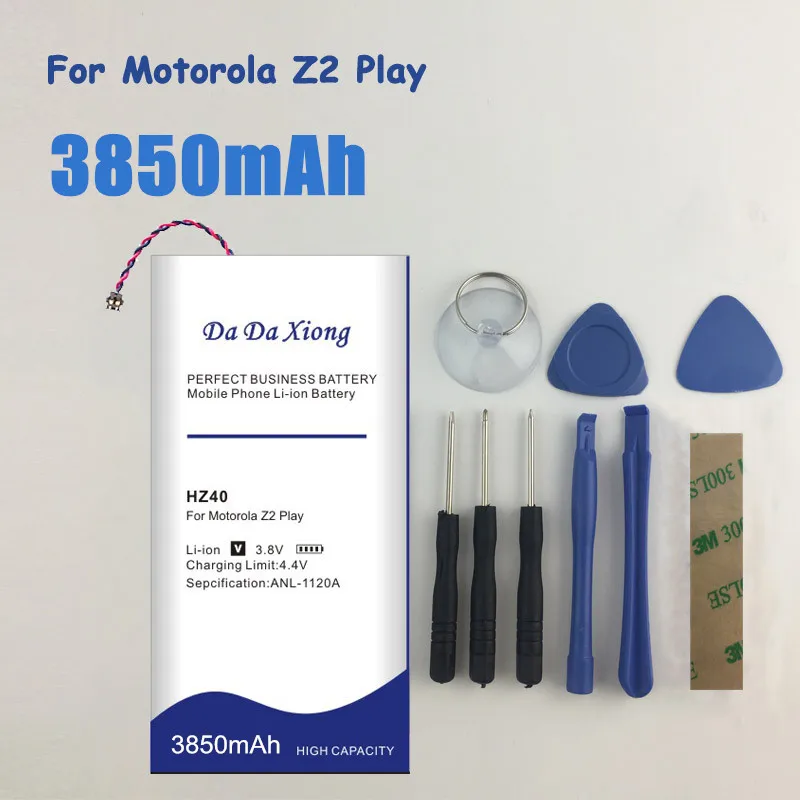 DaDaXiong оригинальный 3850 мАч HZ40 для Motorola MOTO Z2 Play аккумулятор с двумя SIM-картами