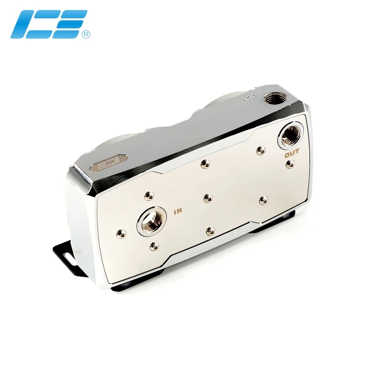 ^Cheap Soild copper Dual D5 pump modified top cover IceMan Cooler water cooling electroplating pump refit front cap high quality