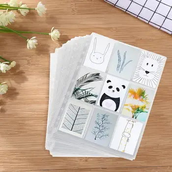 

30pcs Game Card Storage Excellent and Durability Plastic Cement Craft Collection Page Game Card Sleeves Album Card Cover
